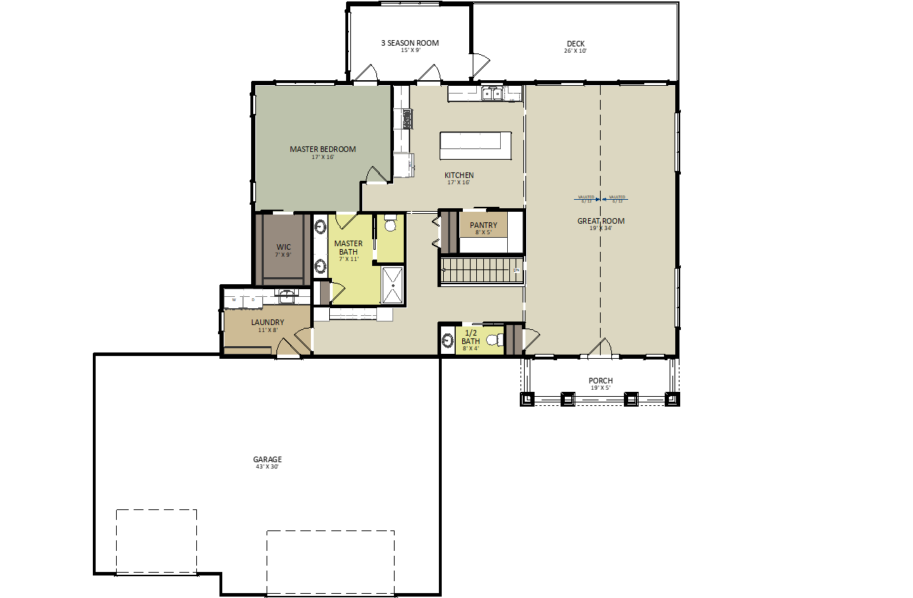 Rock Ridge First Floor Floor Plan